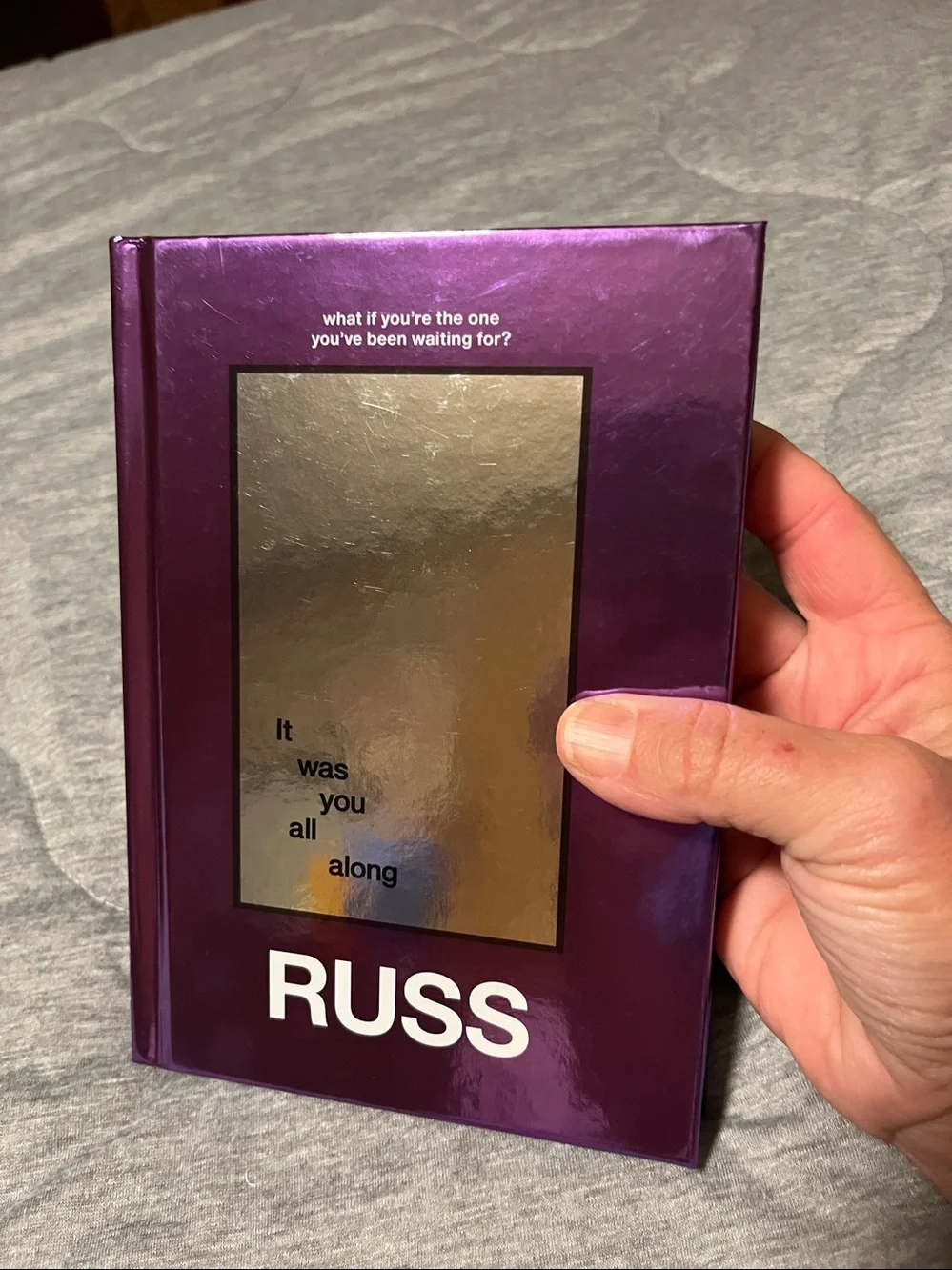 Russ Metallic Purple Hardcover with Mirrored Panel